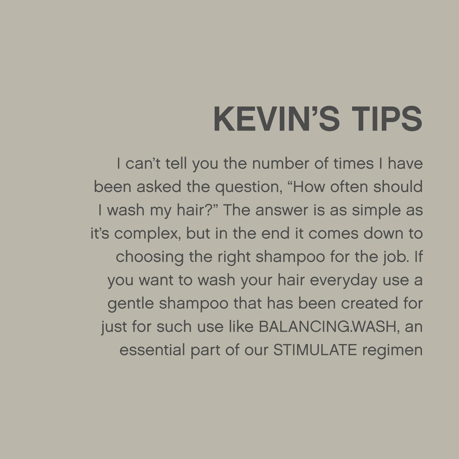 KEVIN.MURPHY BALANCING.WASH aplicación suave para cabello normal y graso.