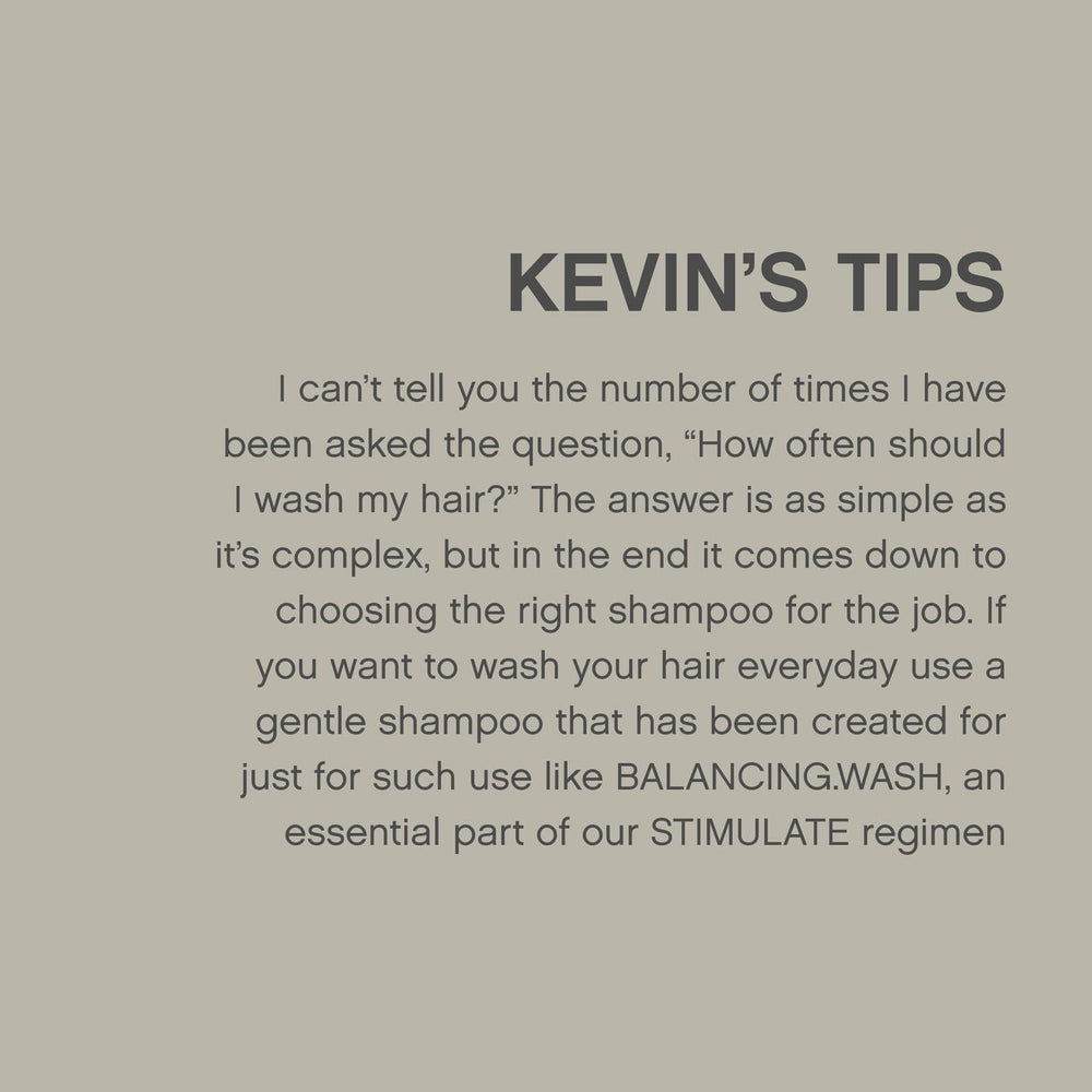 KEVIN.MURPHY BALANCING.WASH aplicación suave para cabello normal y graso.
