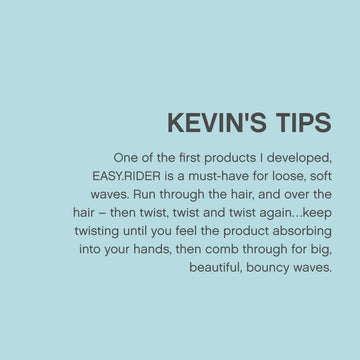 Kevin.Murphy EASY.RIDER sin sulfatos ofrece cuidado suave y seguro.