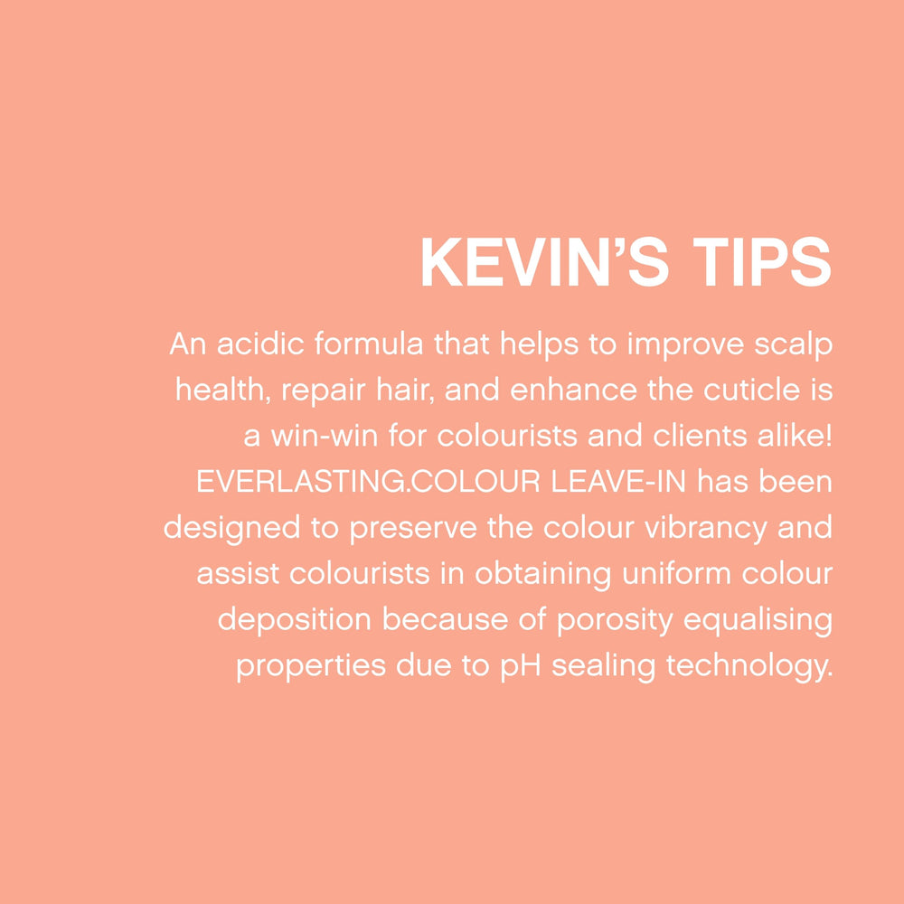 KEVIN.MURPHY EVERLASTING.COLOUR LEAVE-IN, fórmula sin sulfatos y sin parabenos para color protegido.
