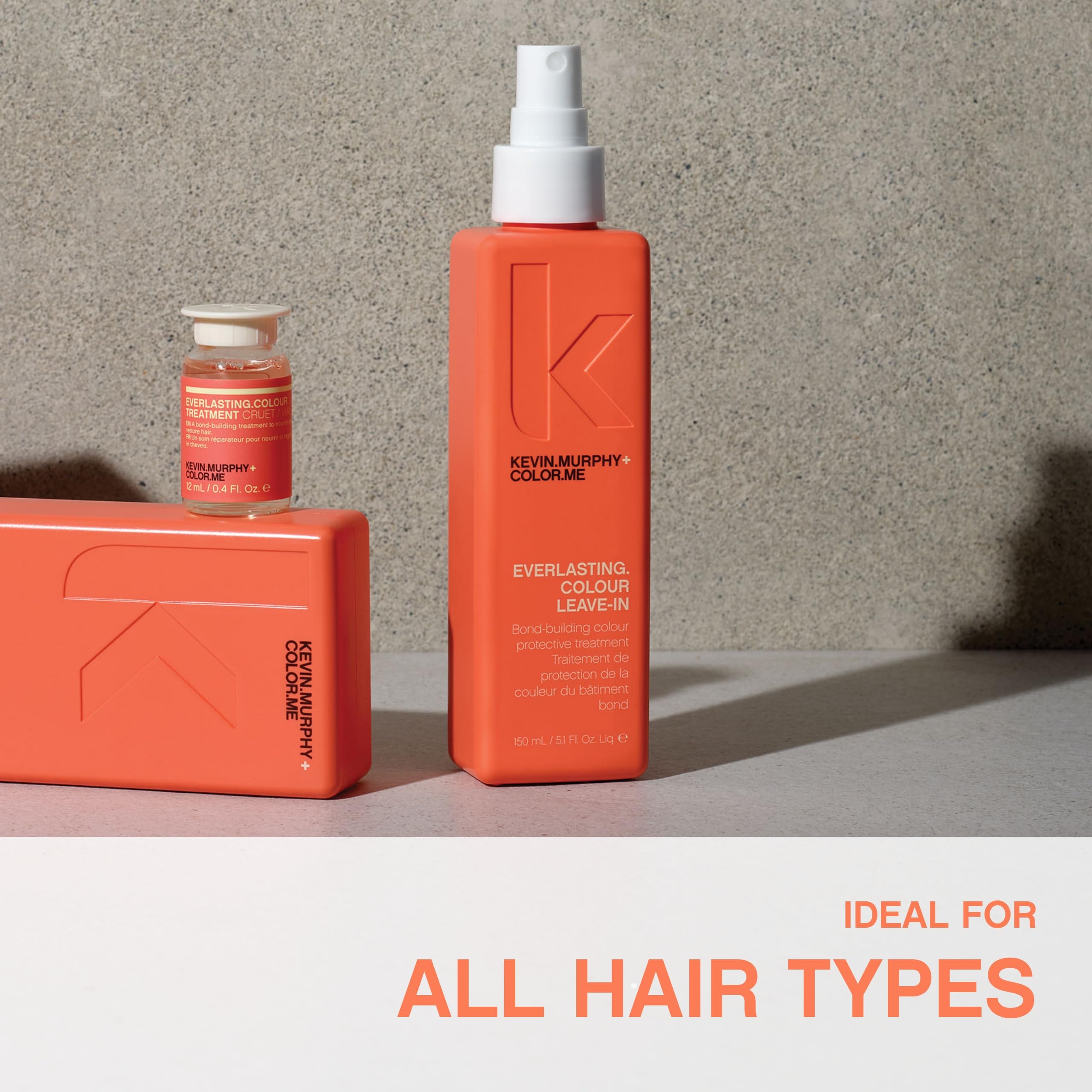 KEVIN.MURPHY EVERLASTING.COLOUR LEAVE-IN, textura cremosa que facilita cobertura uniforme.