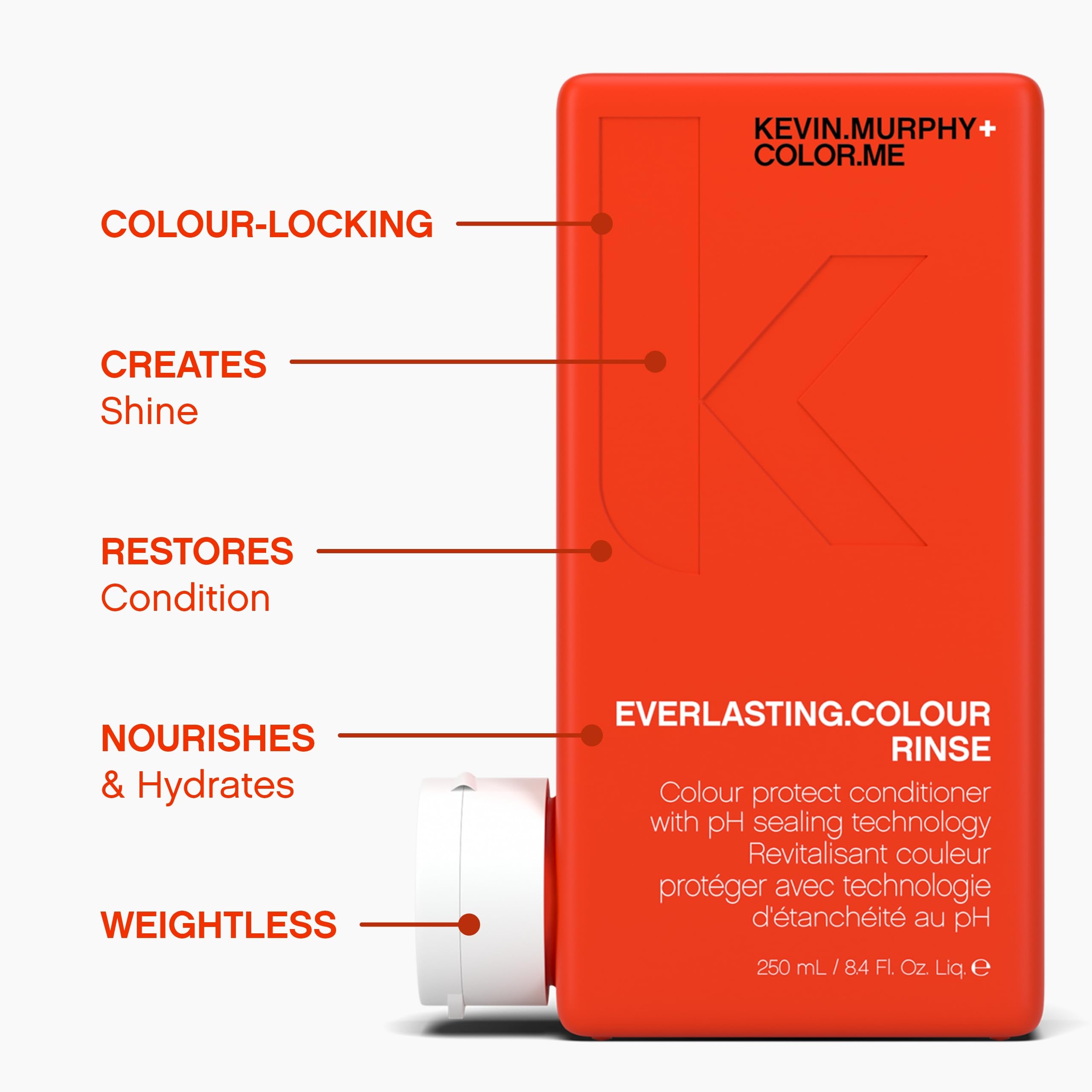 KEVIN.MURPHY EVERLASTING.COLOUR RINSE, enjuague suave que realza el brillo.