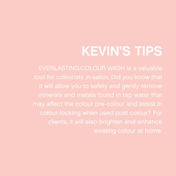 KEVIN.MURPHY EVERLASTING.COLOUR WASH cabello brilla: cutícula sellada para brillo.