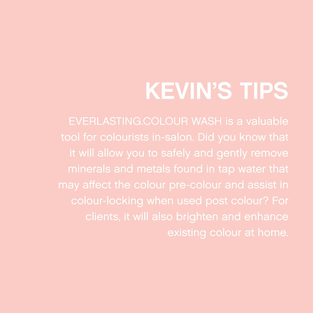 KEVIN.MURPHY EVERLASTING.COLOUR WASH cabello brilla: cutícula sellada para brillo.