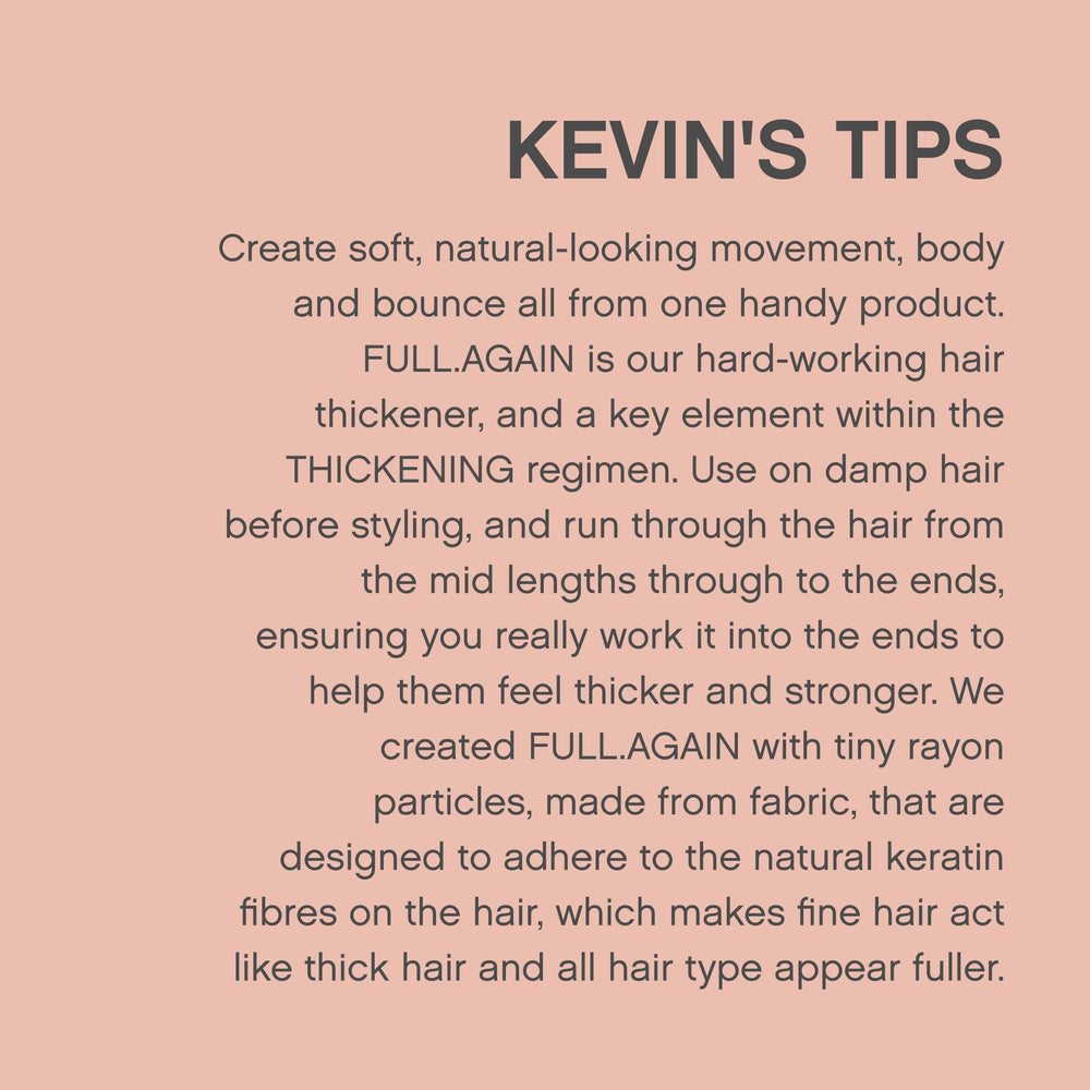 Kevin.MURPHY FULL.AGAIN — routine de soin quotidienne sans effort.