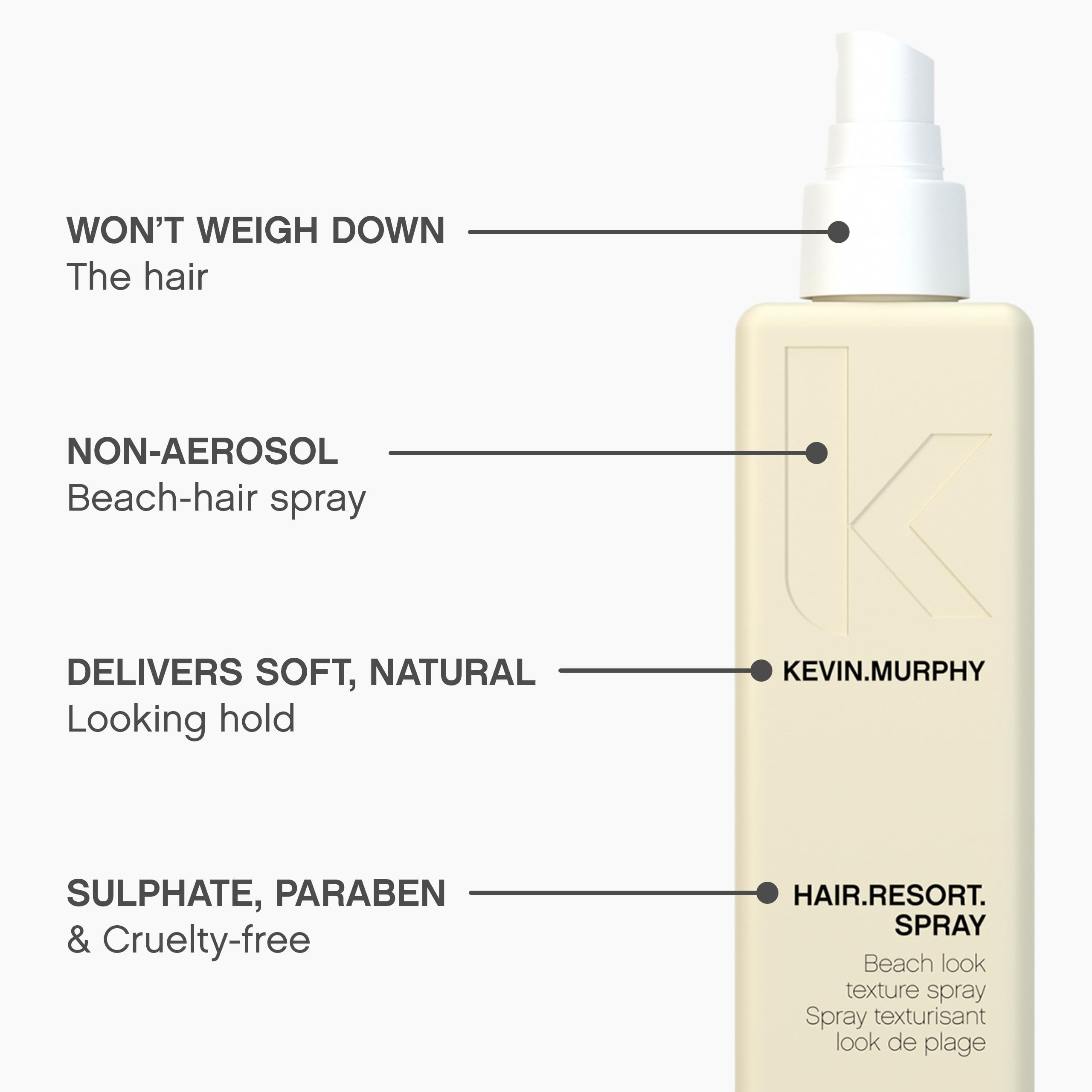 KEVIN.MURPHY Hair.Resort.Spray huiles agrumes, parfum frais et unisexe.