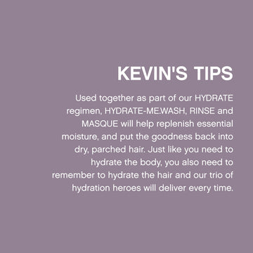 Kevin Murphy Hydrate-Me.Wash, aplicación suave y espuma ligera para rutina en casa.
