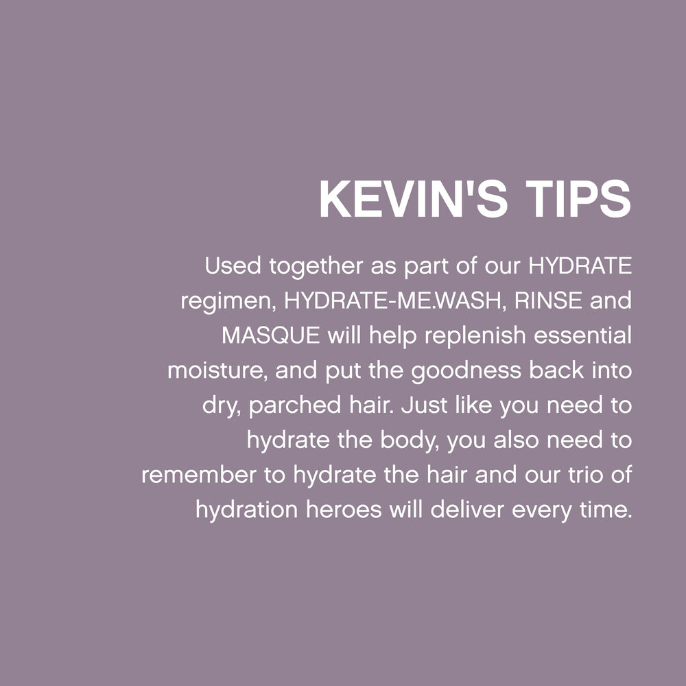 Kevin Murphy Hydrate-Me.Wash, aplicación suave y espuma ligera para rutina en casa.