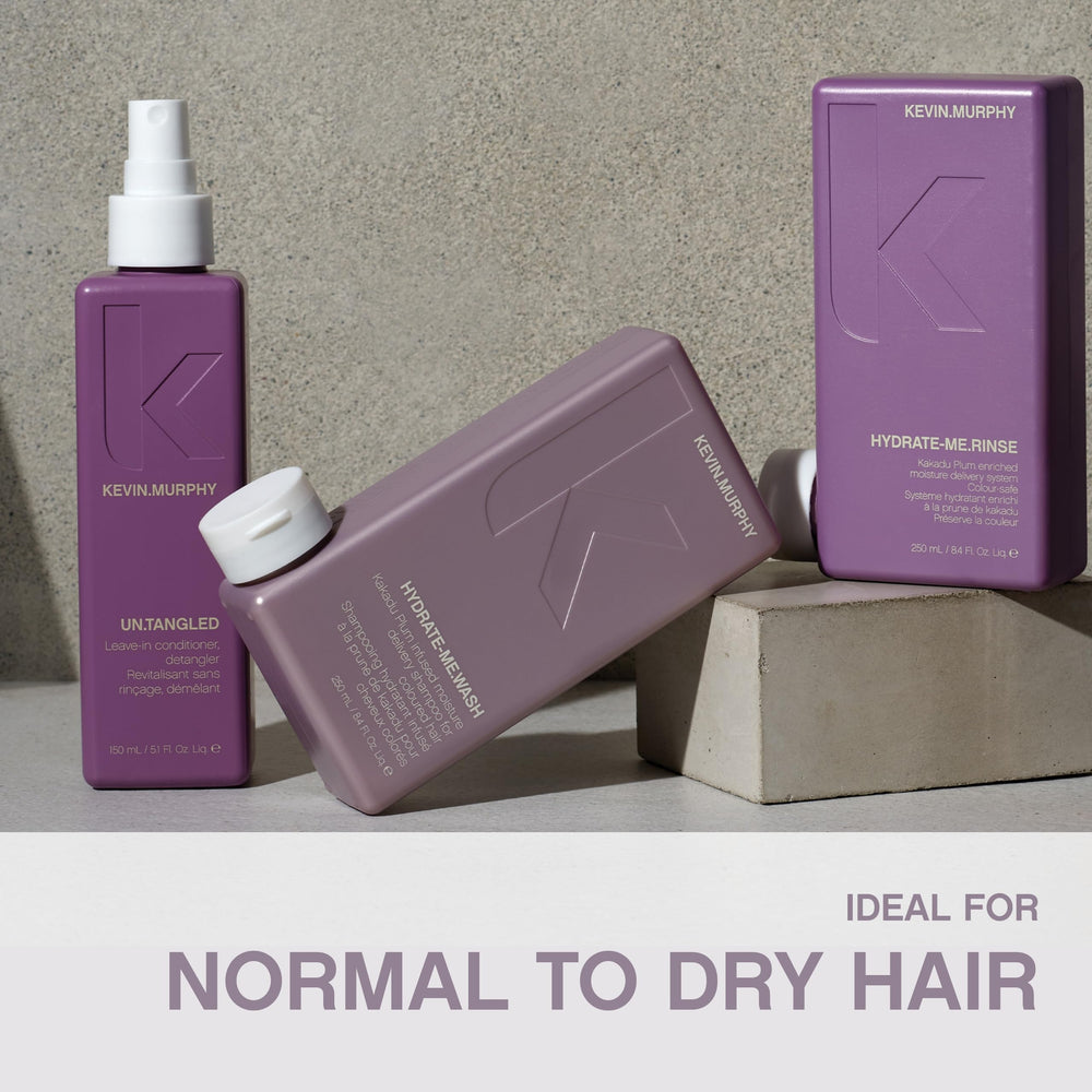 Kevin Murphy Hydrate-Me.Wash, acabado sedoso tras el enjuague y cuidado diario.
