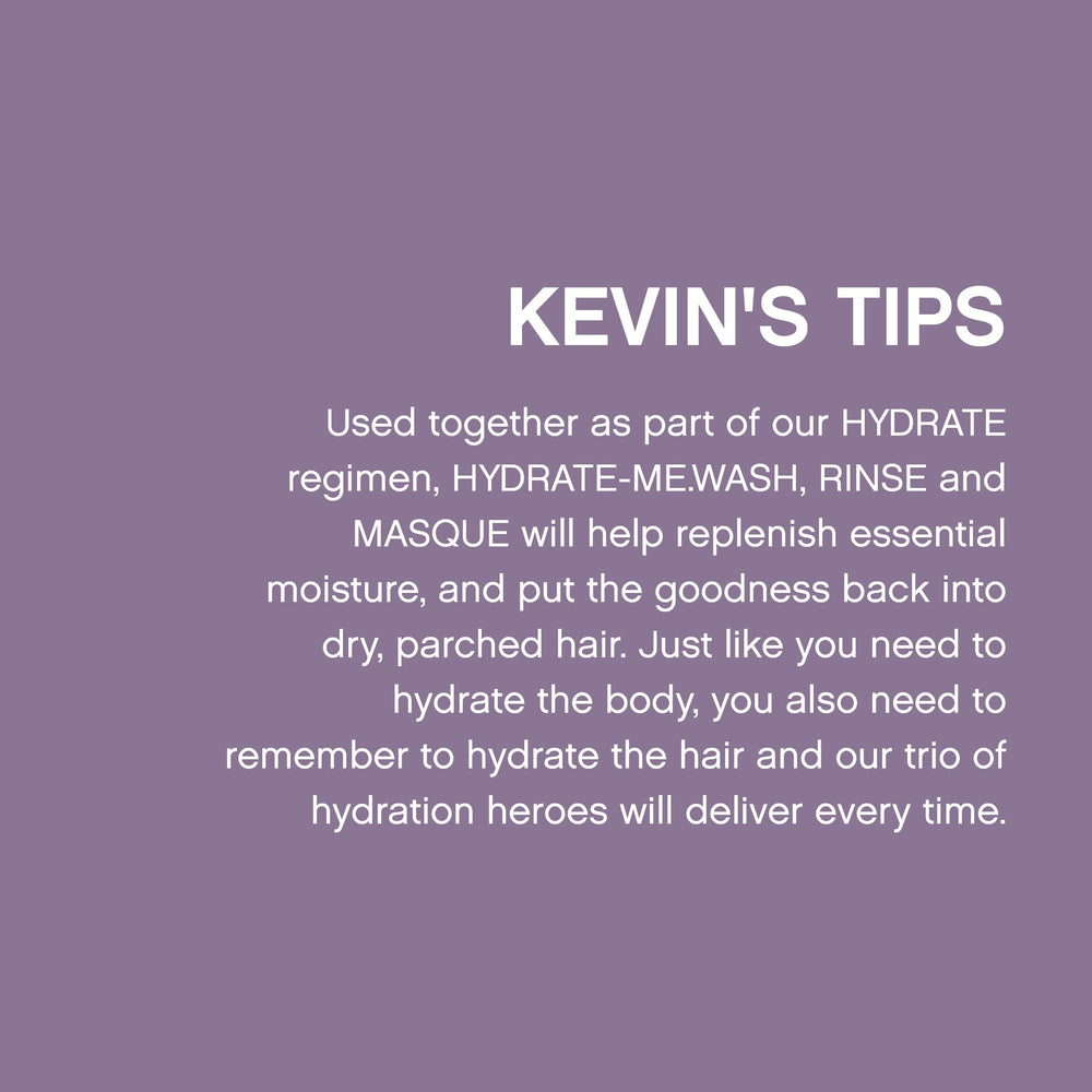 HYDRATE-ME.RINSE, aplicación suave para desenredar y suavizar.