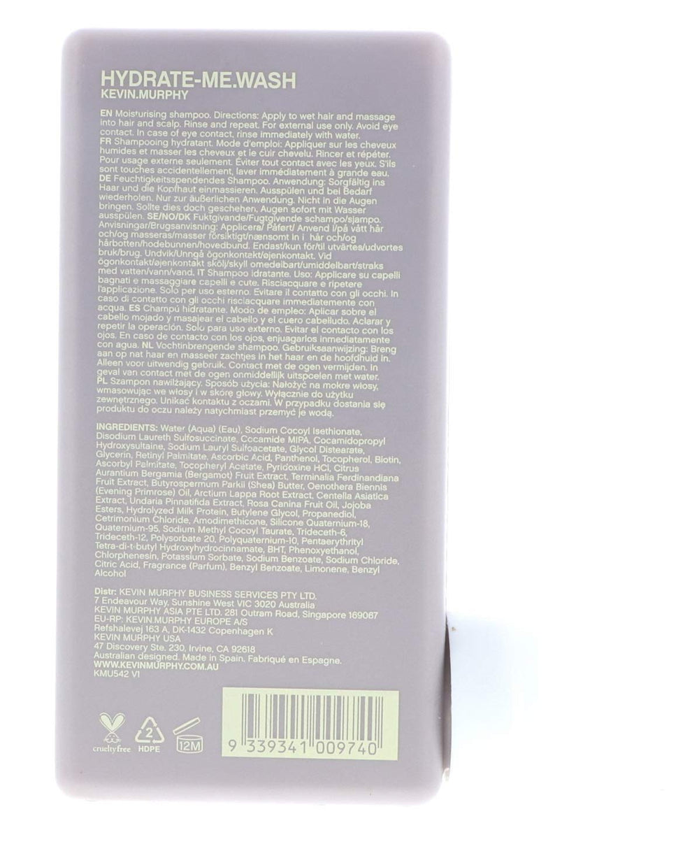 Kevin Murphy Hydrate Me Wash: listo para salón con resultados de aspecto saludable.