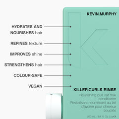 KEVIN.MURPHY Killer.Curls Rinse ofrece brillo y definición para rizos