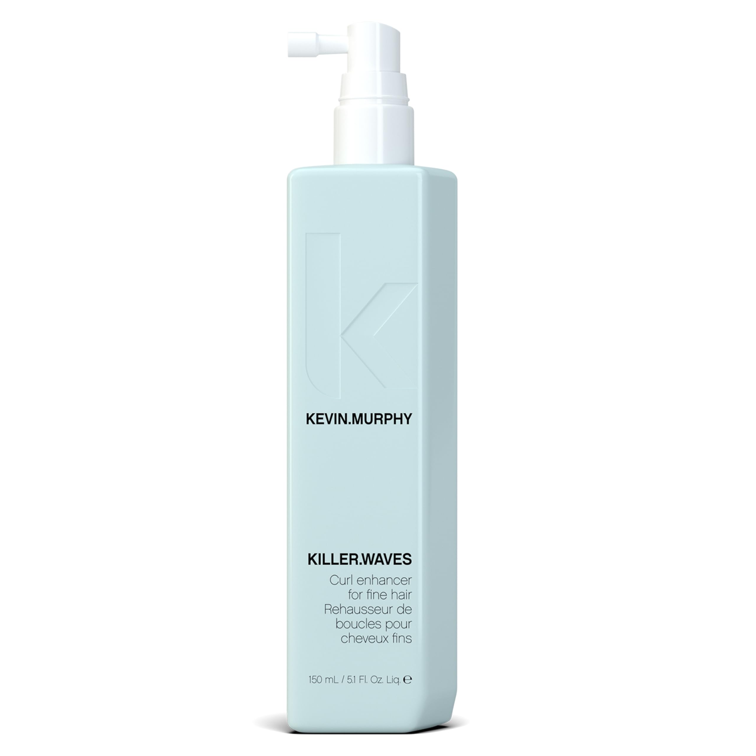KEVIN.MURPHY Killer.WAVES muestra la botella para definición de ondas sin peso