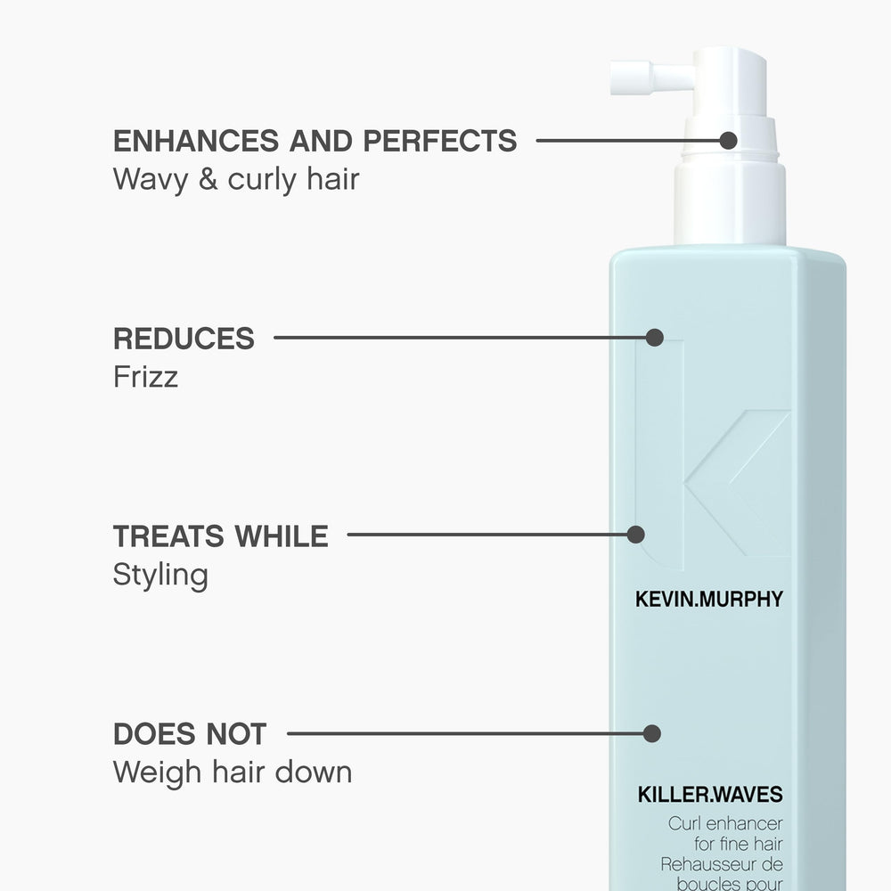 KEVIN.MURPHY Killer.WAVES cuida el cabello fino reduciendo frizz y aumentando elasticidad