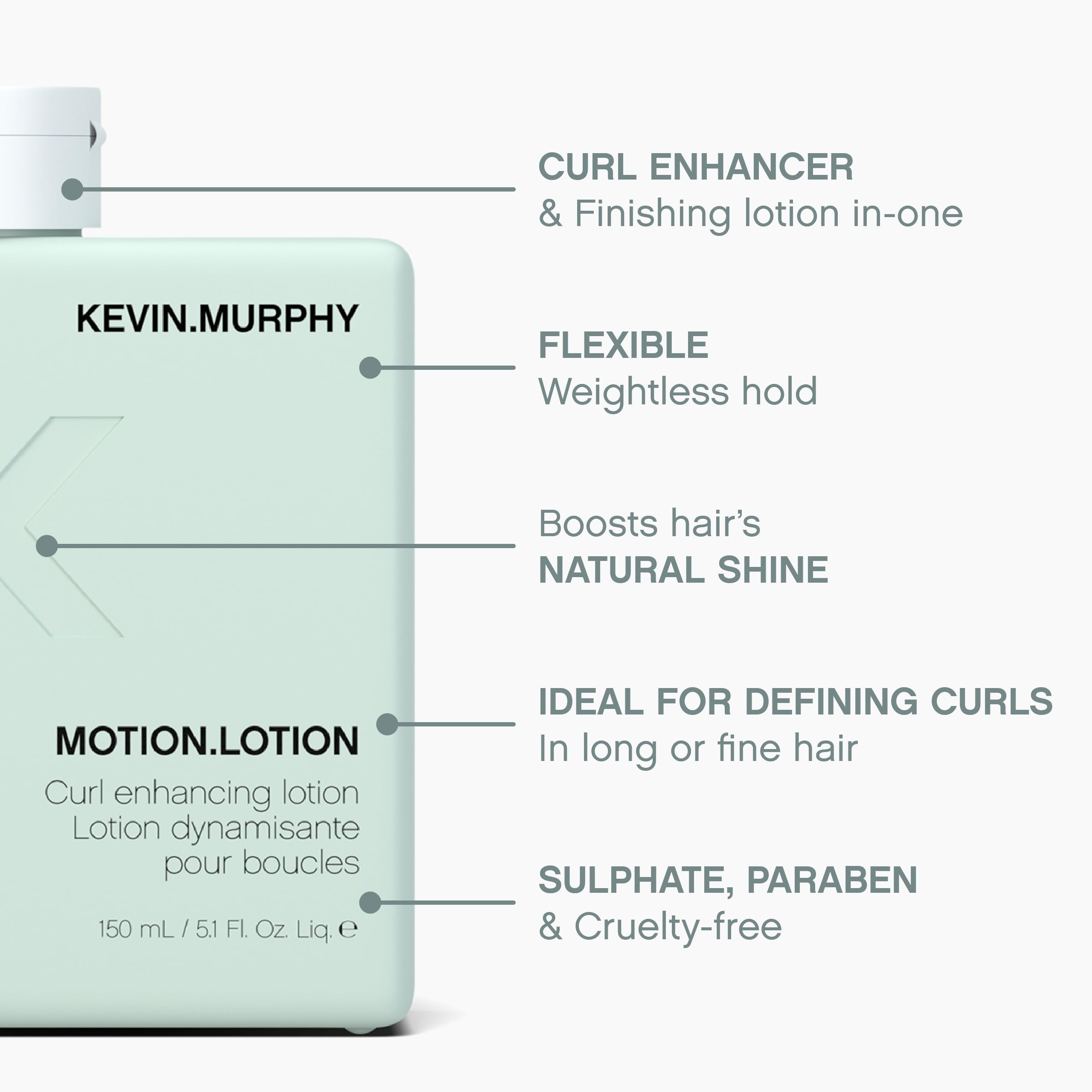 KEVIN.MURPHY Motion.Lotion brillo natural en rizos para un look suave