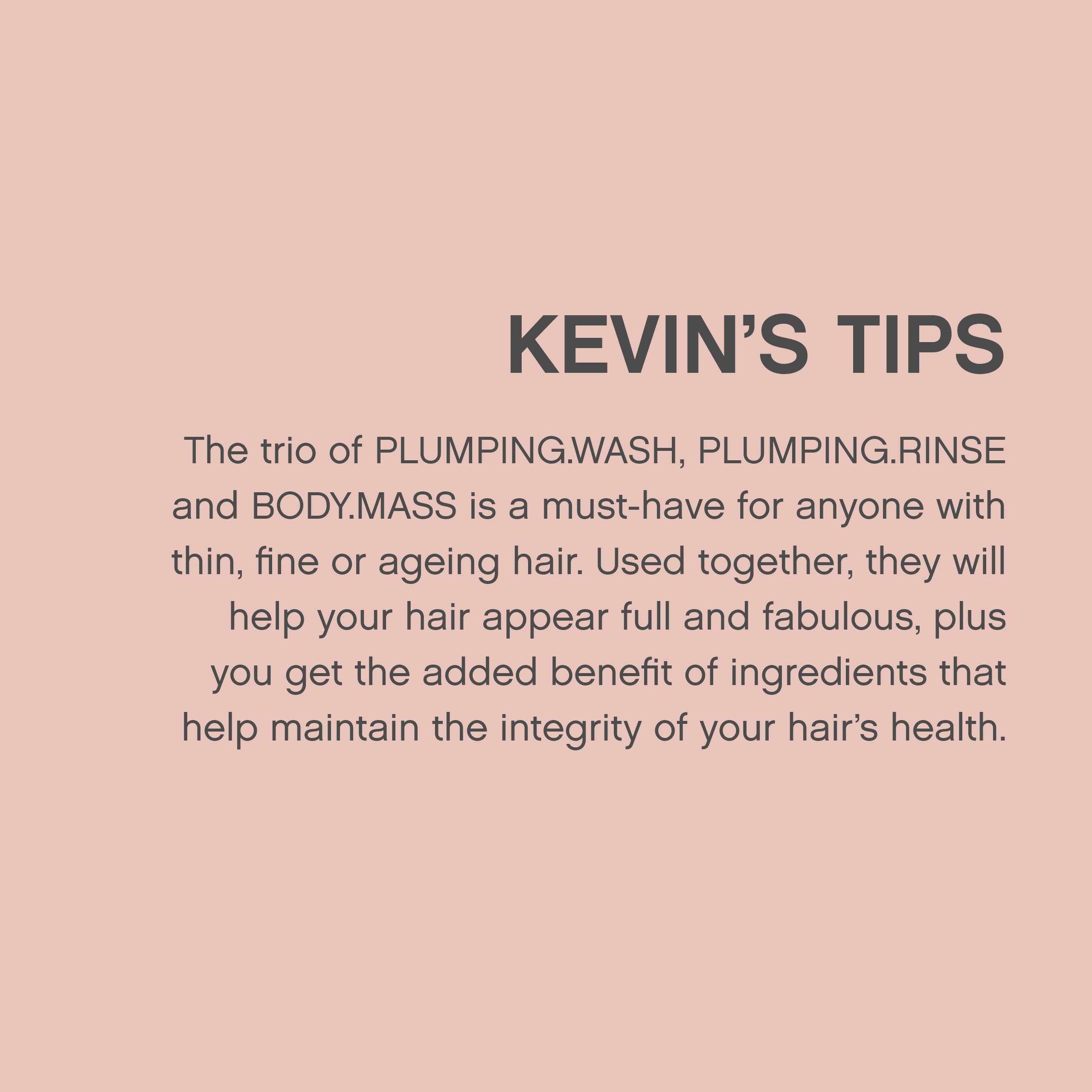 KEVIN.MURPHY Plumping.Wash – extrait de gingembre et ortie nourrissant le cuir chevelu.