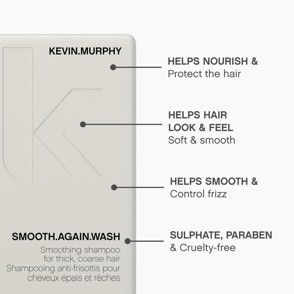 KEVIN.MURPHY Smooth.Again.Wash: cabello húmedo tras lavado para una textura suave.