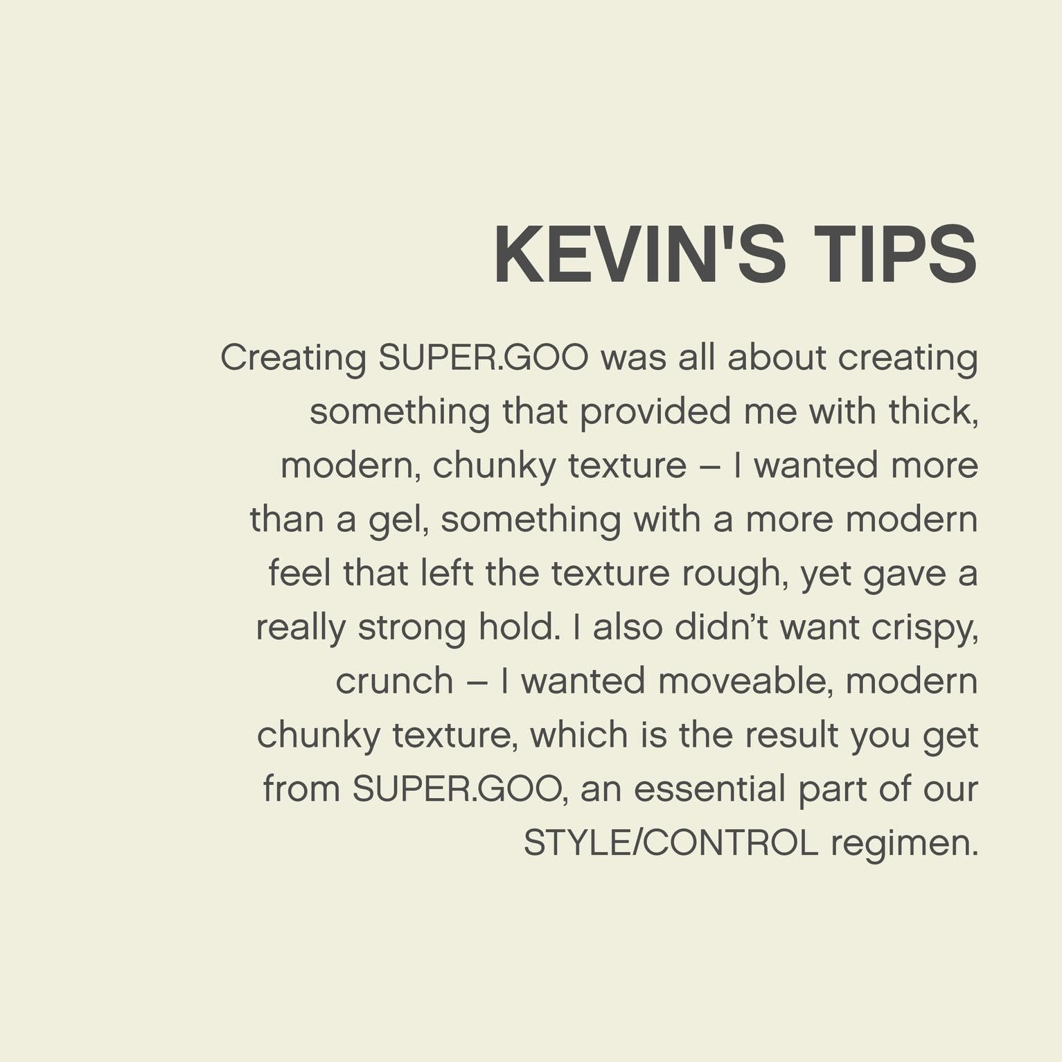Acabado natural sin residuos con KEVIN.MURPHY SUPER.GOO.