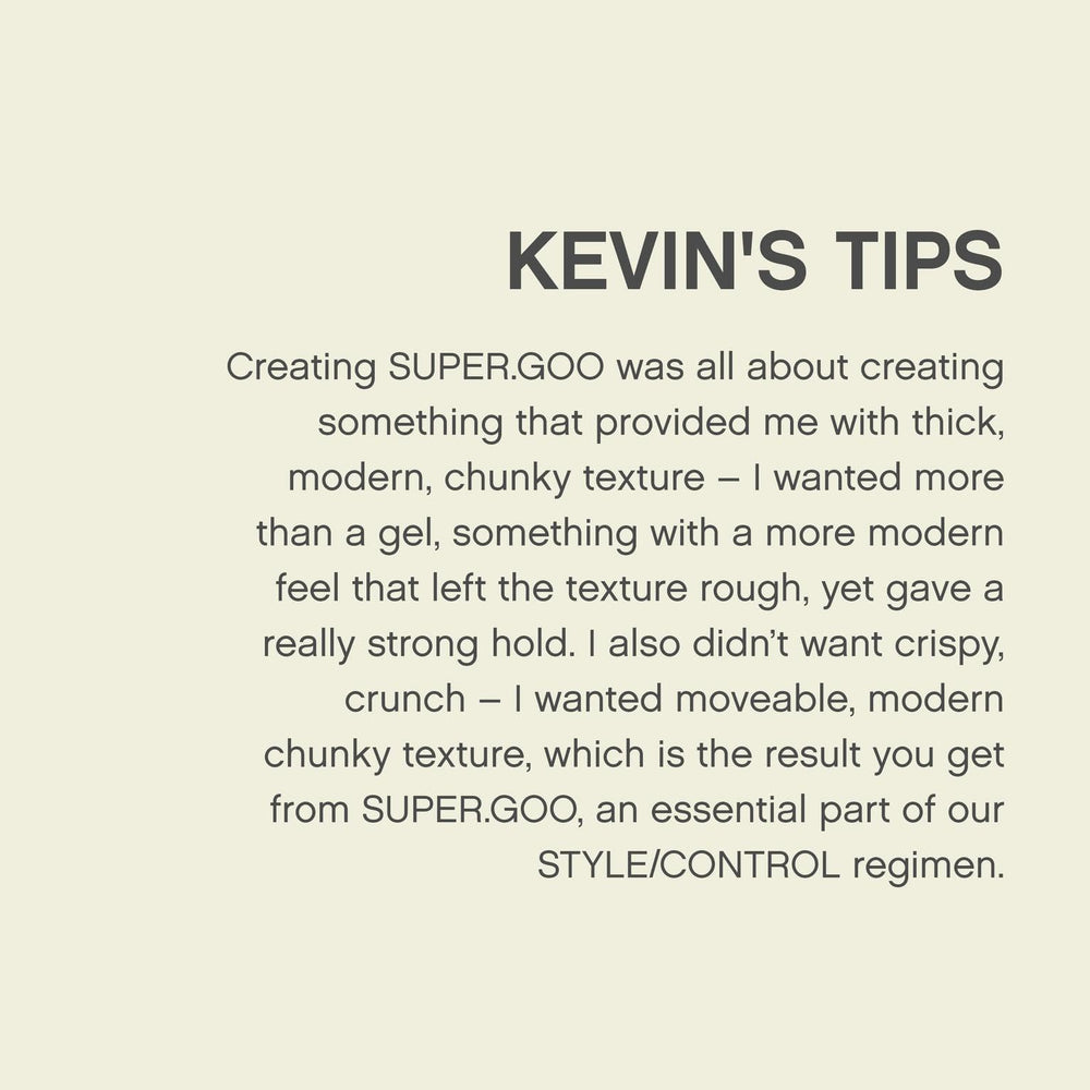 Acabado natural sin residuos con KEVIN.MURPHY SUPER.GOO.