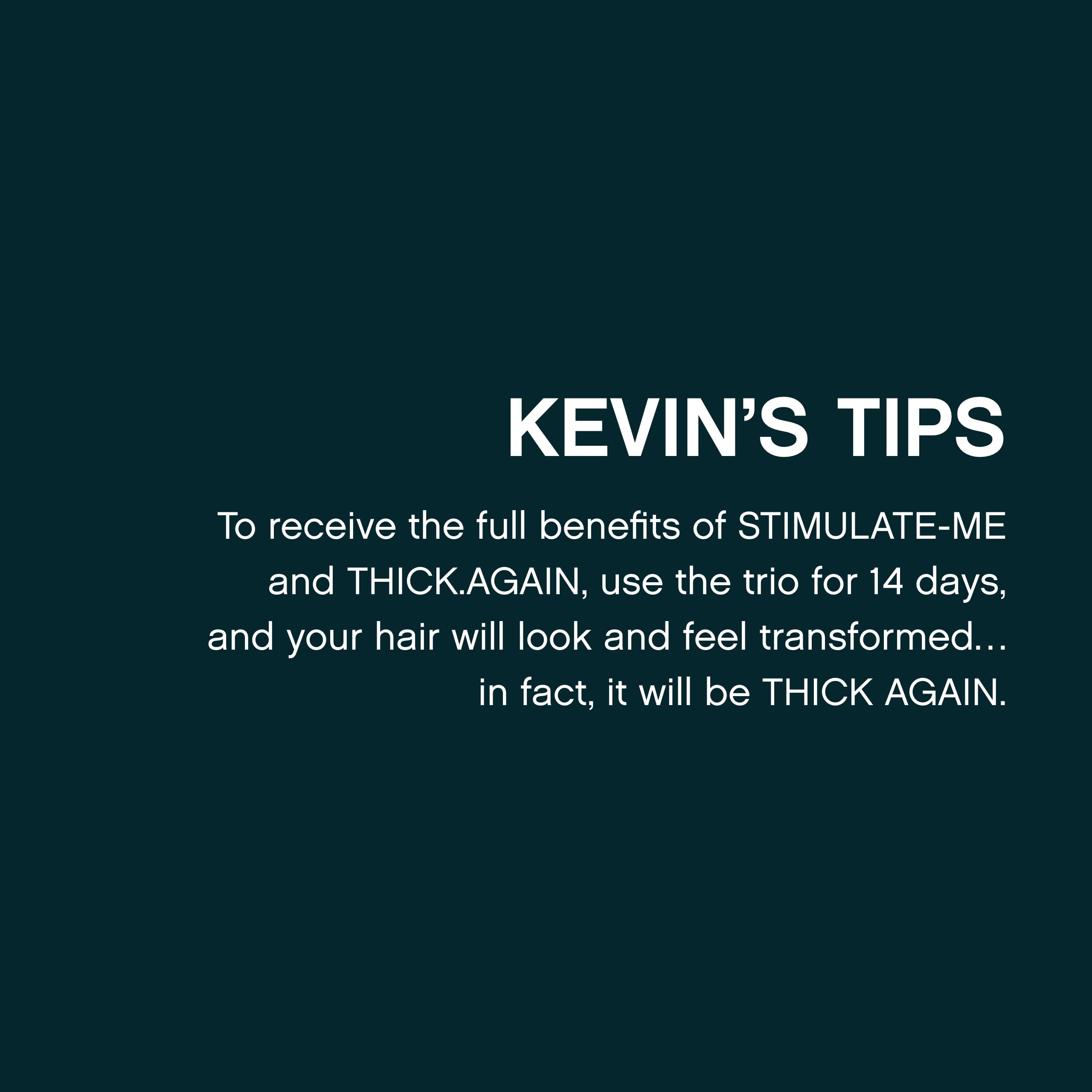 KEVIN.MURPHY Thick.Again: acabado suave y brillo en cabello fino tras uso regular.