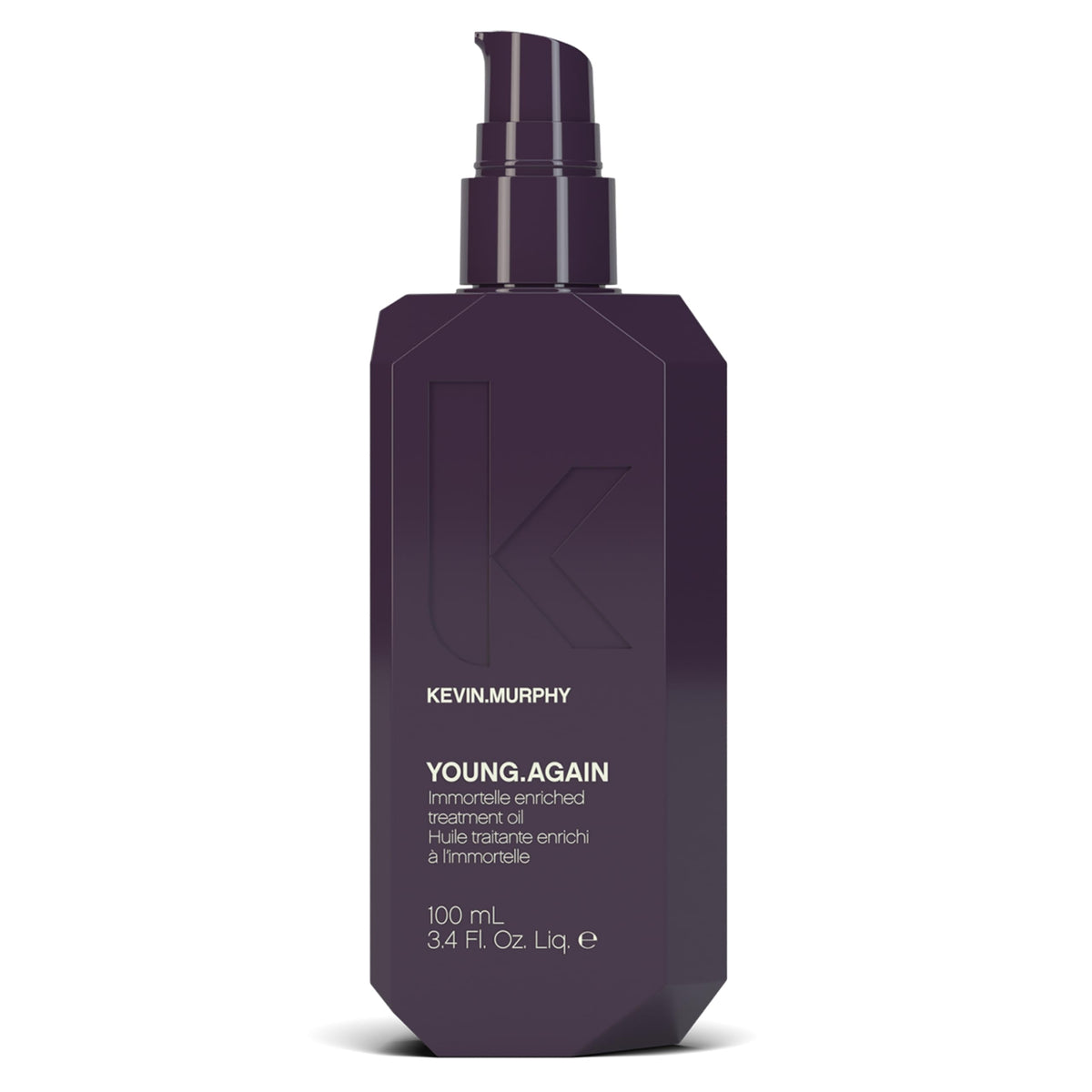 Kevin.MURPHY YOUNG.AGAIN, botella de lujo, aporta brillo sin grasa.