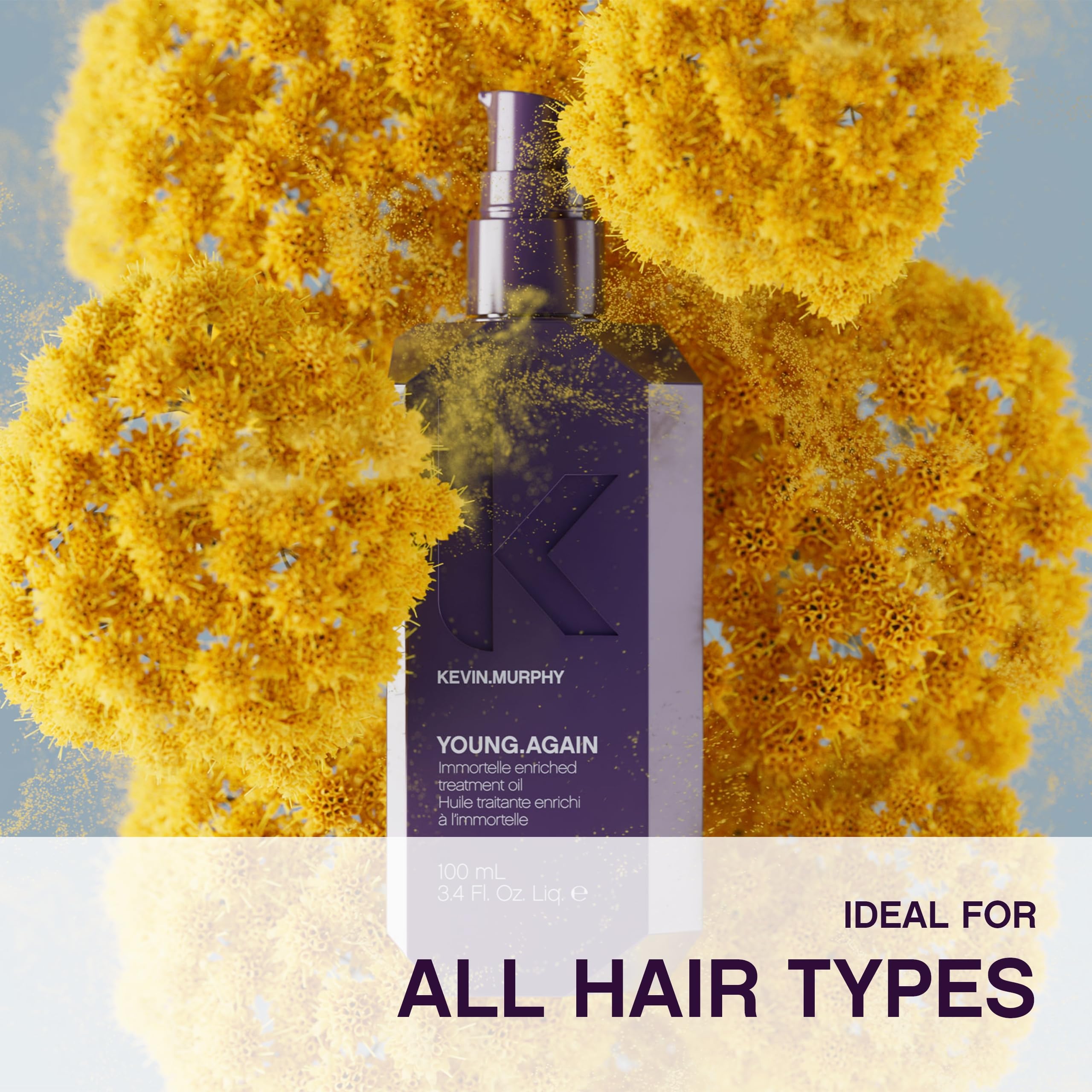 Kevin.MURPHY YOUNG.AGAIN, protección contra calor de 450°F para cabello resistente.
