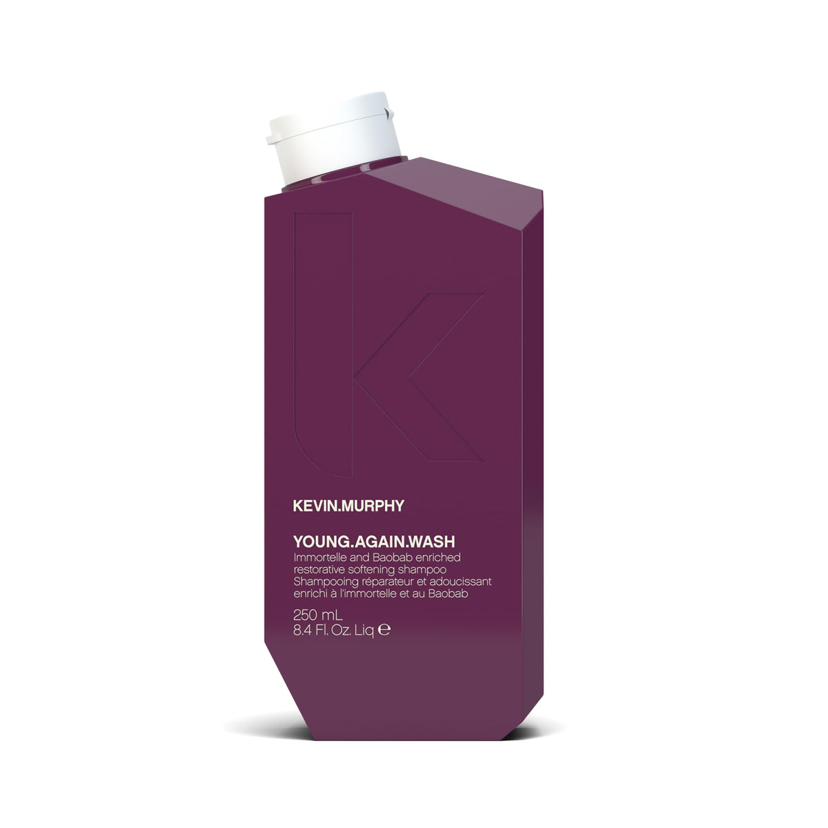 KEVIN.MURPHY Young.Again.Wash: botella frontal para renovación suave del cabello envejecido