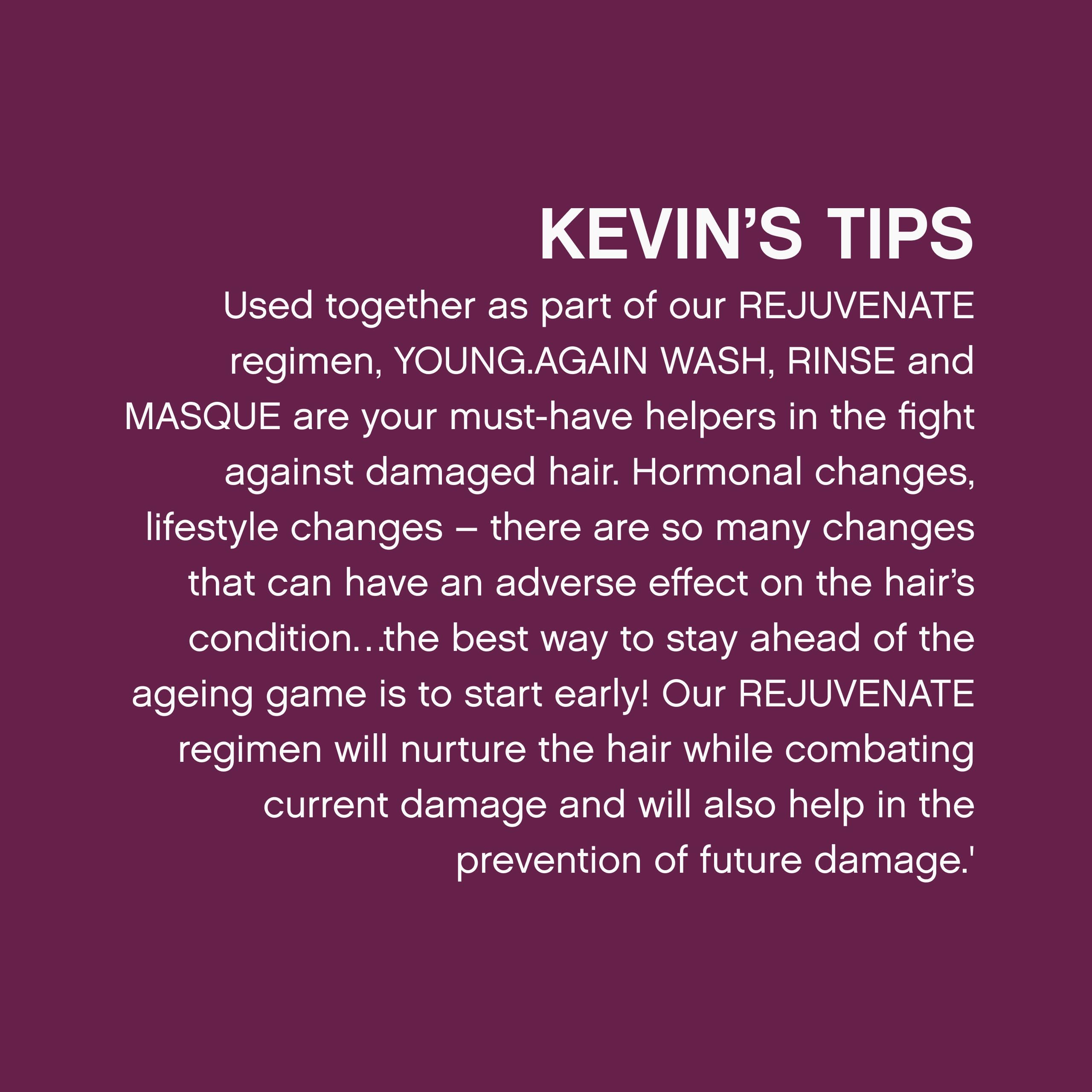 KEVIN.MURPHY Young.Again.Wash: extracto de flor de loto para hidratación