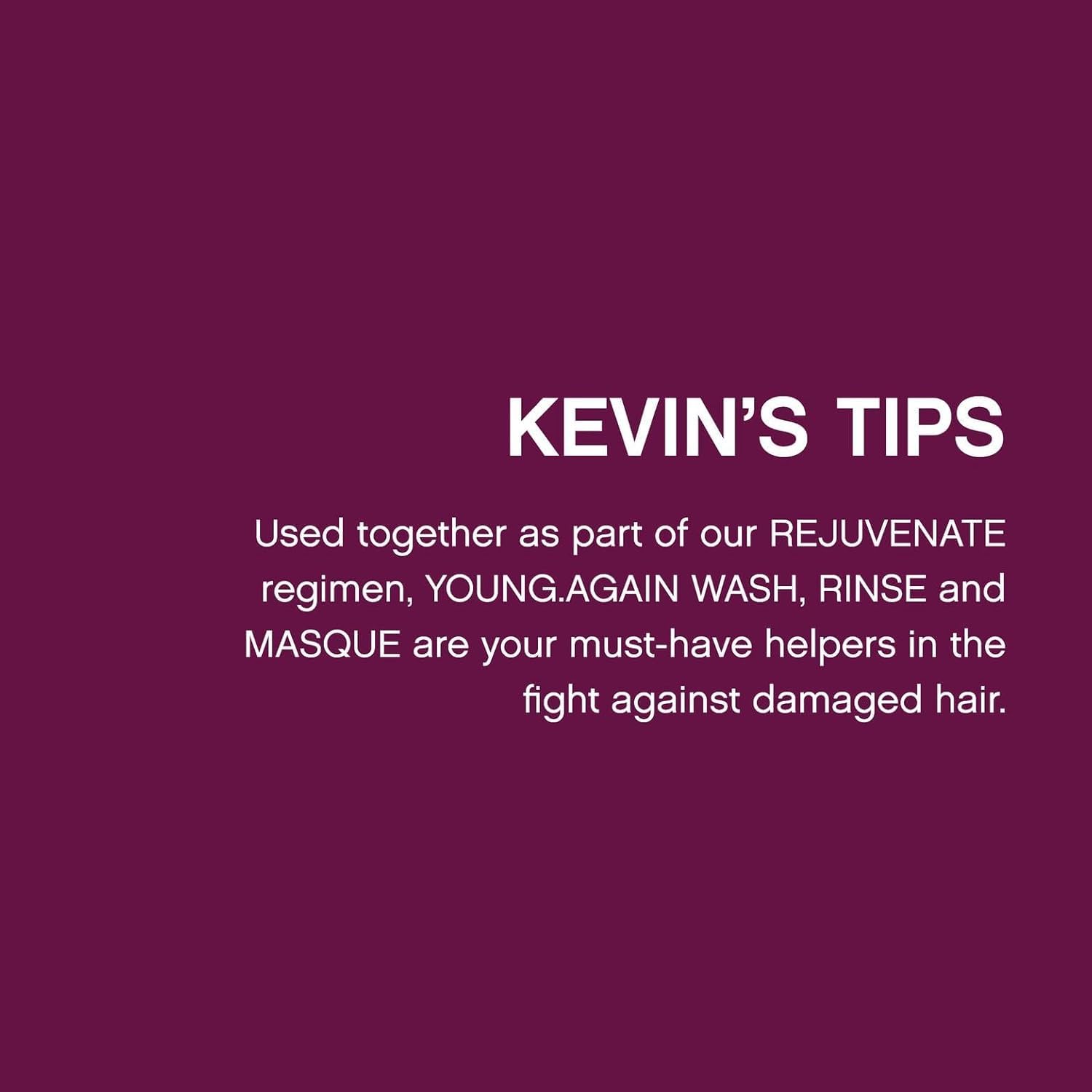 Ingredientes clave aminoácidos baobab y flor de loto en KEVIN.MURPHY Young.AGAIN.WASH