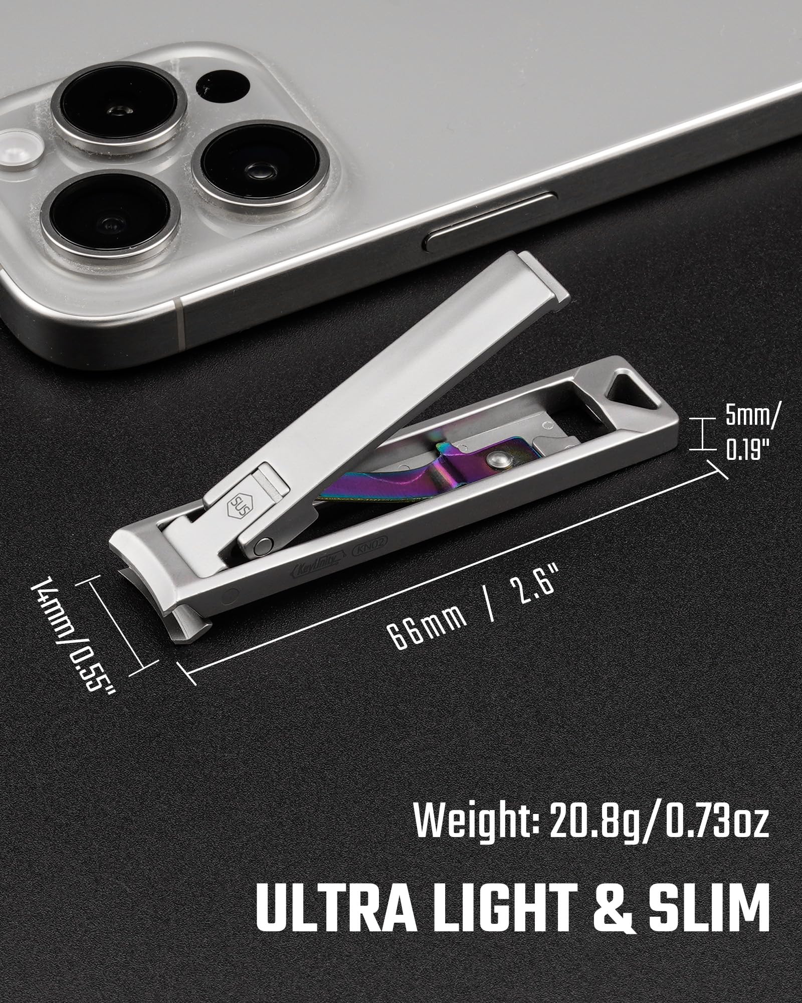 KeyUnity KN02 diseño plegable y duradero en acero