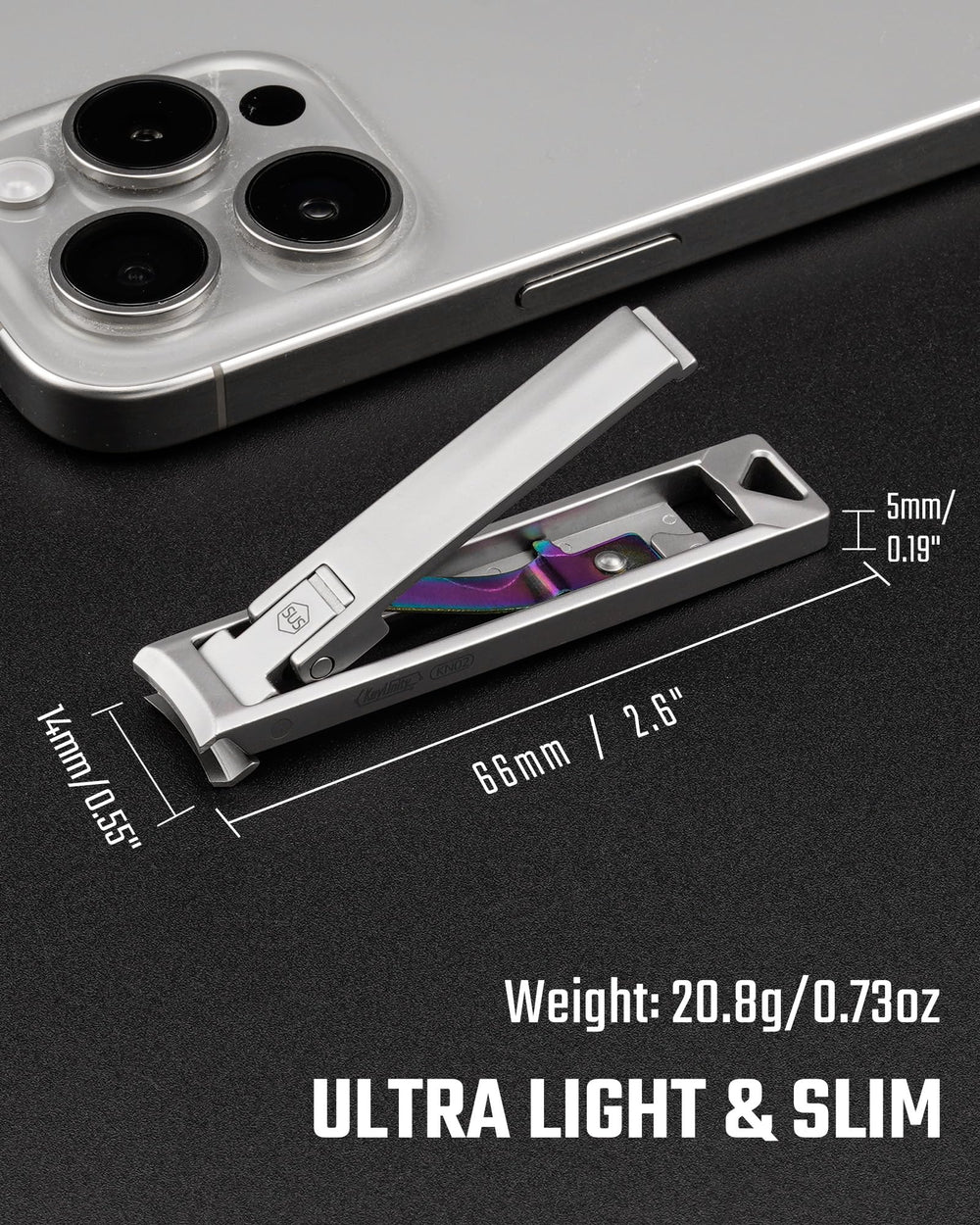 KeyUnity KN02 diseño plegable y duradero en acero