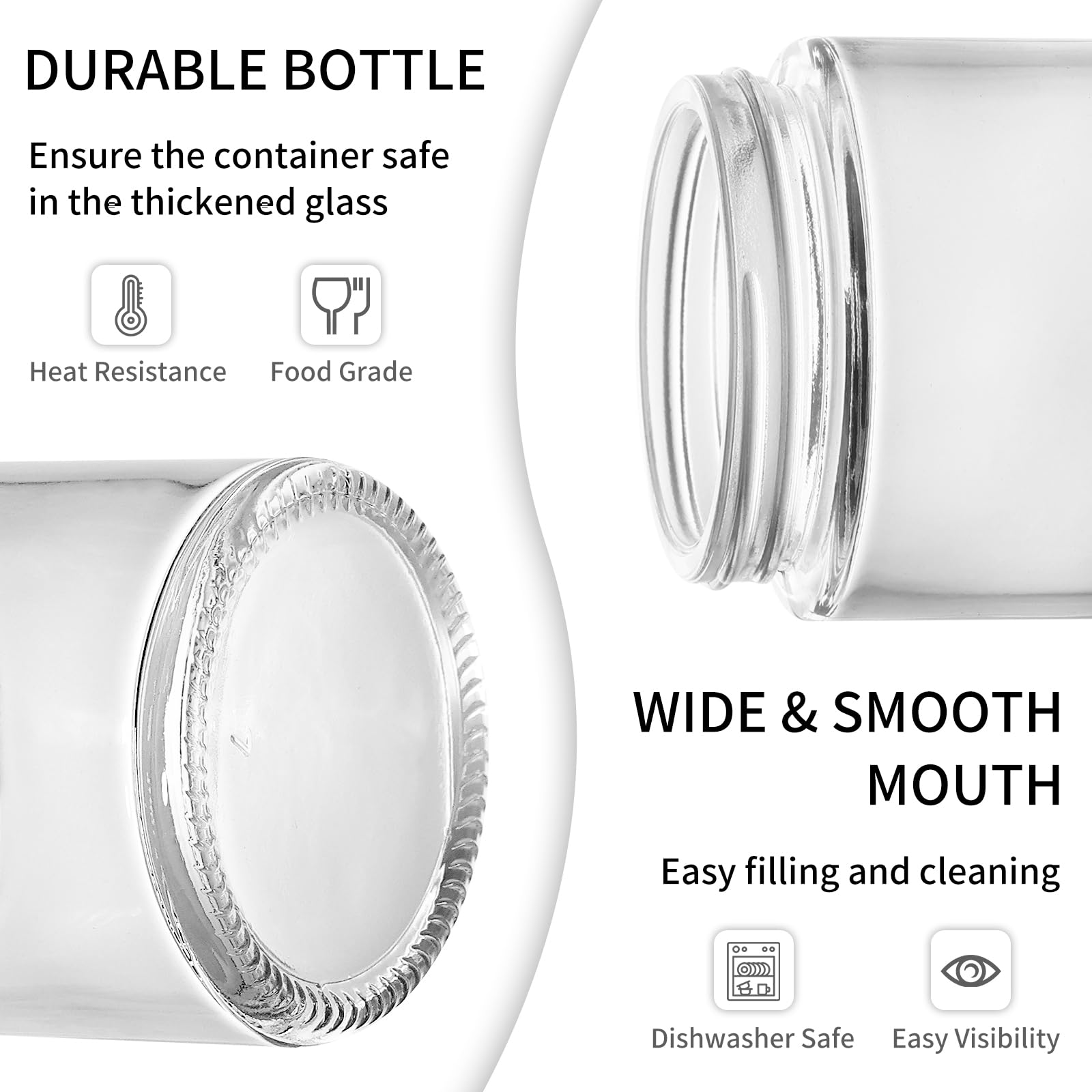 KEYWING cierre a rosca negro con forro evita derrames