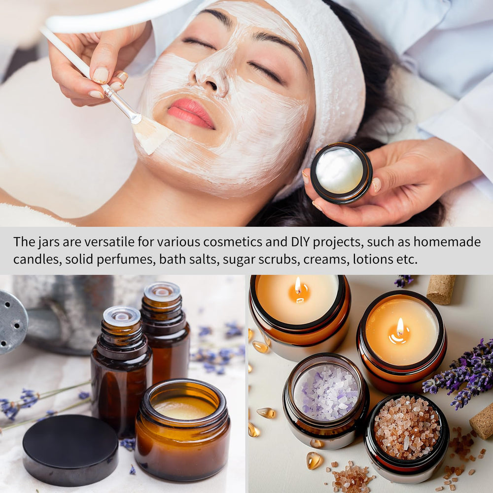 KeyWING tarro ámbar 1oz, uso cosmético casero para cremas y bálsamos