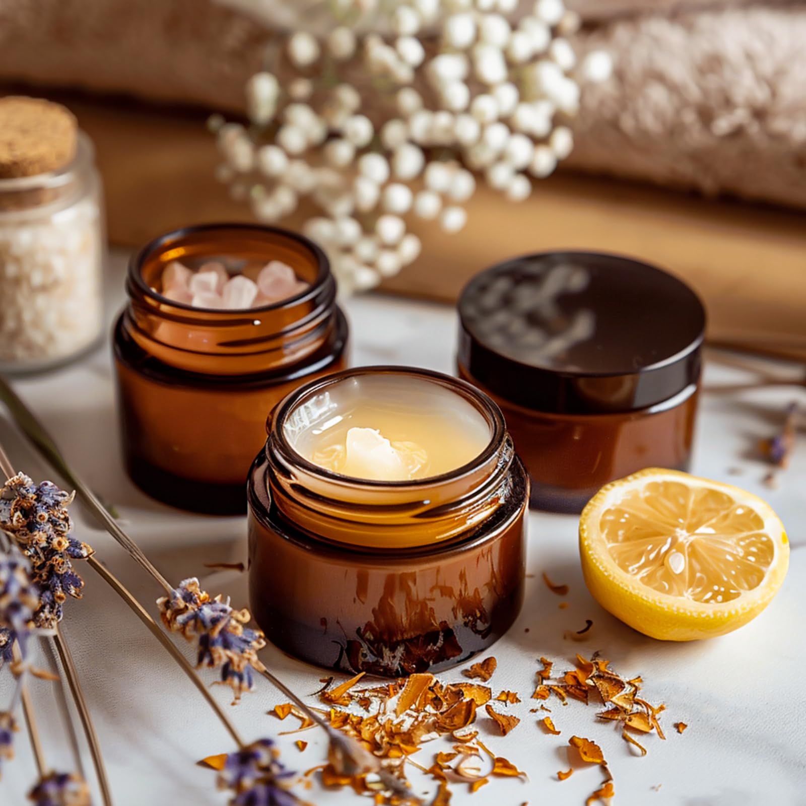 KeyWING tarro ámbar 1oz, tamaño compacto ideal para viaje y retoques