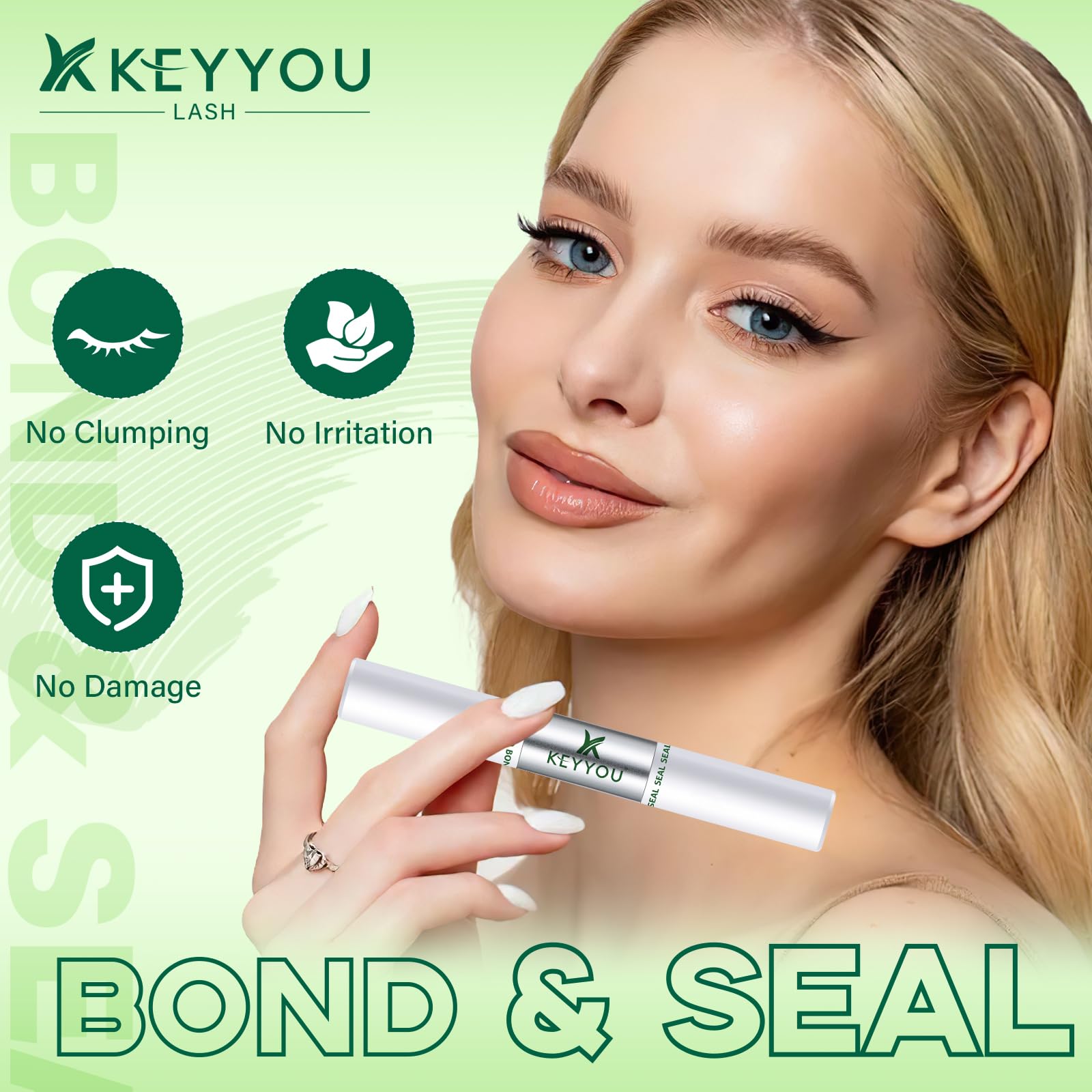 KEYYOU cepillo espiral 360, aplicación homogénea sin grumos.