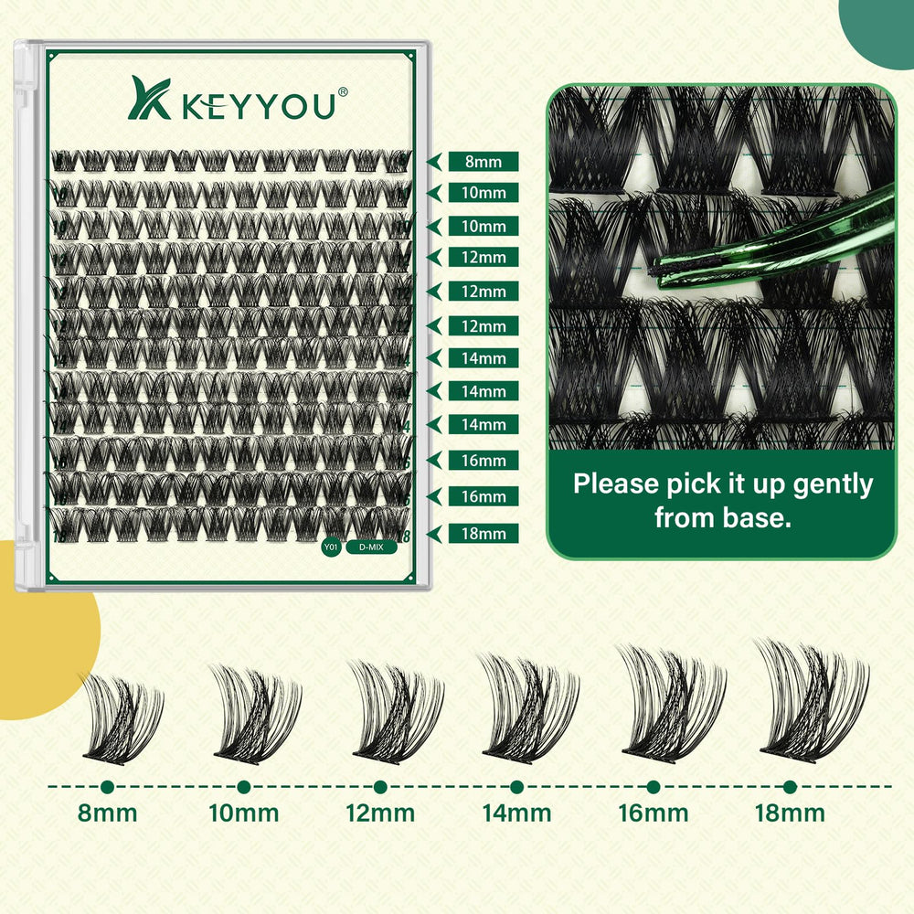 KEYYOU cepillo de pestanas para peinar y definir el look.