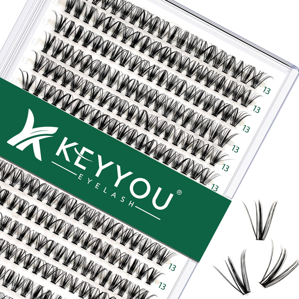 KEYYOU conjuntos de pestañas 300 unidades para volumen natural.
