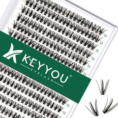 KEYYOU conjuntos de pestañas 300 unidades para volumen natural.