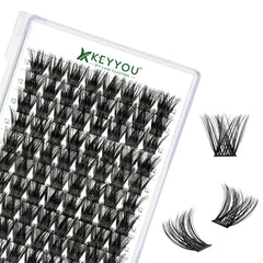 KEYYOU Conjuntos Y01 C Curl 12 mm, efecto natural para un look suave y duradero.