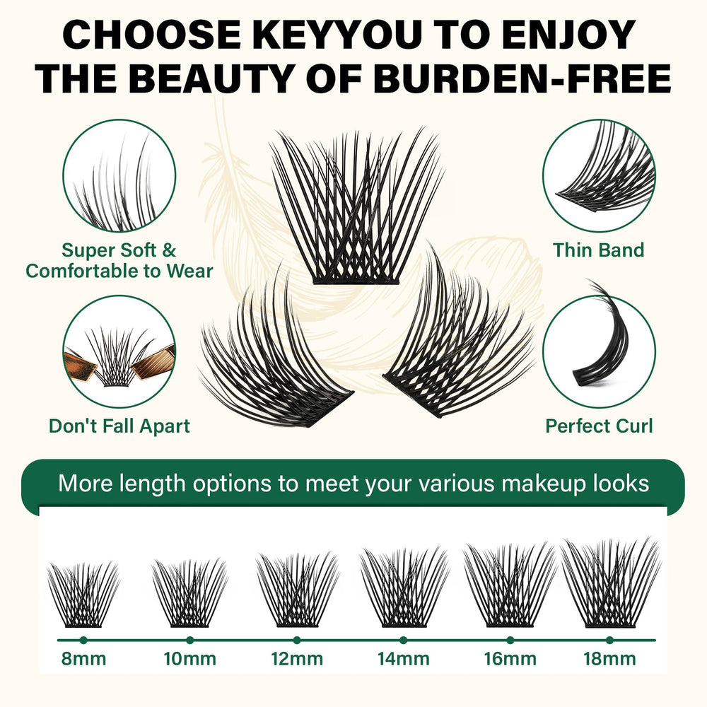 KEYYOU curva perfecta D, resistente y adecuada para varias ocasiones