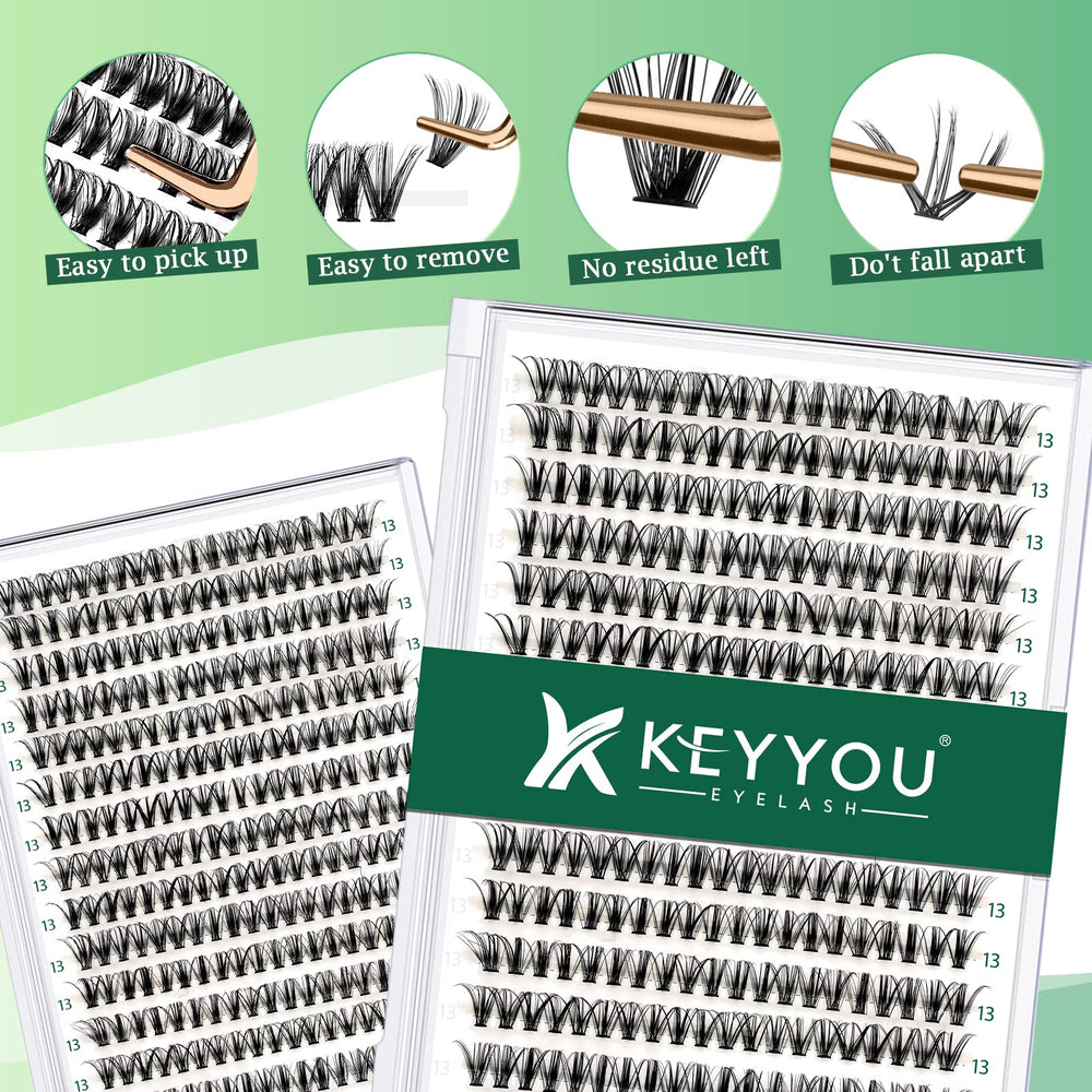 KEYYOU extensiones de pestañas para hazlo tú misma con resultados personalizados.