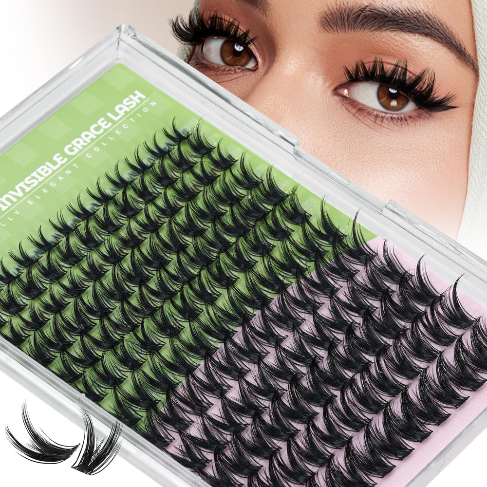 KEYYOU Fairy Wink: racimos de pestañas D curva para una mirada suave y definida.