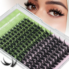KEYYOU Fairy Wink: racimos de pestañas D curva para una mirada suave y definida.
