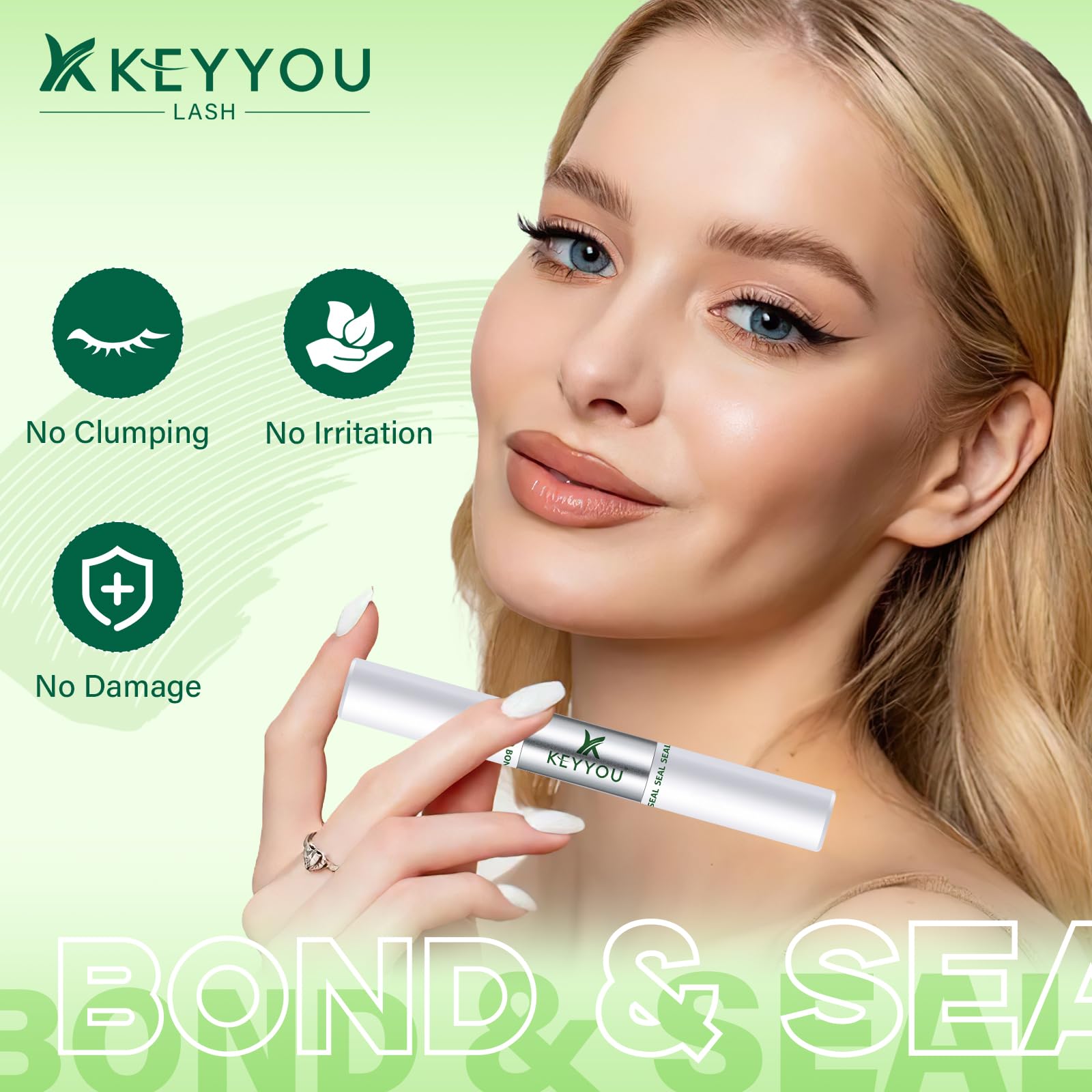 KEYYOU pincel espiral: aplicación suave y sin grumos