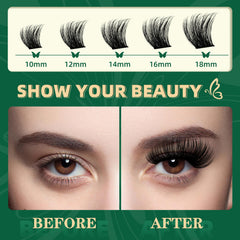 KEYYOU clústeres suaves y ligeros para una mirada natural
