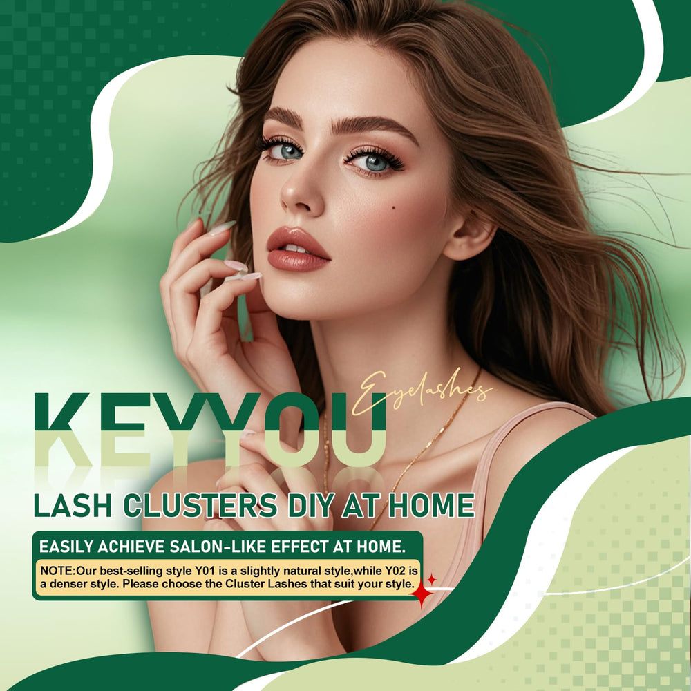 KEYYOU Uso casero para extensiones de pestañas.