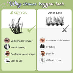 KEYYOU LASH pinzas profesionales para aplicar y ajustar pestañas.