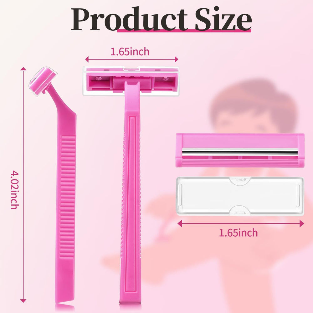 Razor de doble hoja KFPPLXQ en rosa para afeitado suave