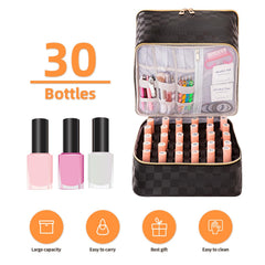 KGMCARE capacidad para 30 botellas de esmalte de 15 ml, protección y organización.