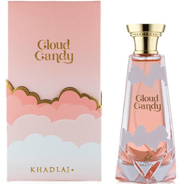Khadlaj Cloud Candy, atomizador, fragancia suave para salidas nocturnas.